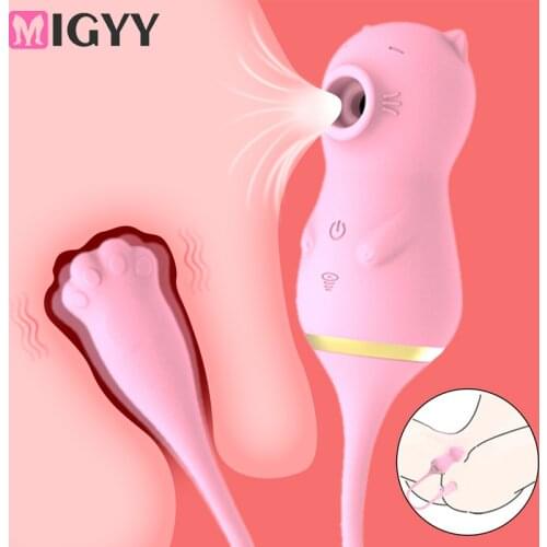 2 In 1 Sucker Vibrator Vibrating Egg Sex Toys for Women G-spot Clitoral Stimulator Nipple Sucking Vibrators Female Masturbator