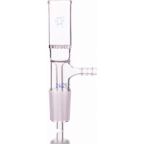 Filter funnel with glass board,Capacity 15ml,Joint 24/29,With glass plate bush funnel,Laser drilling