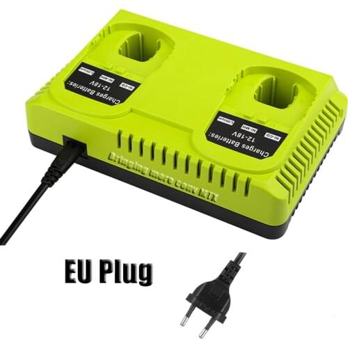 For Ryobi battery Li-ion Ni-CD Ni-MH P108 P107 Ryobi one+ Battery Double Charger P117 130W 3A 12V 14.4V 18V Newest High quality