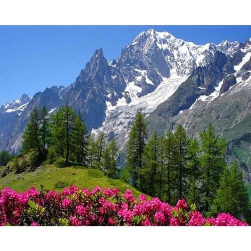 5D DIY Full Square Diamond Painting Sale Mountain Scenery Picture Embroidery Cross Stitch Rhinestone Mosaic Home Decoration