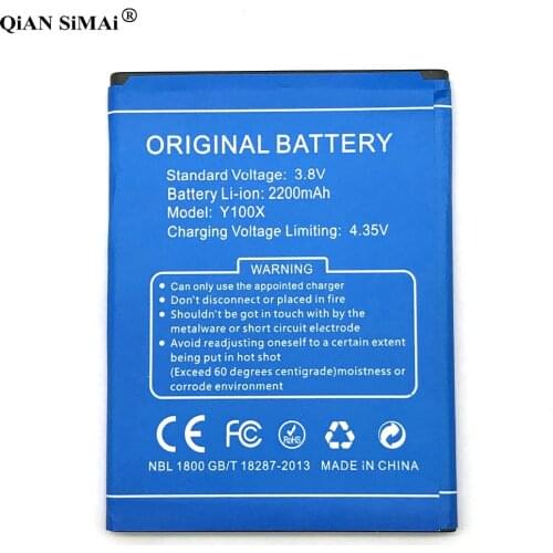 New High Quality Y100X 2200mAh battery For Doogee Y100X phone