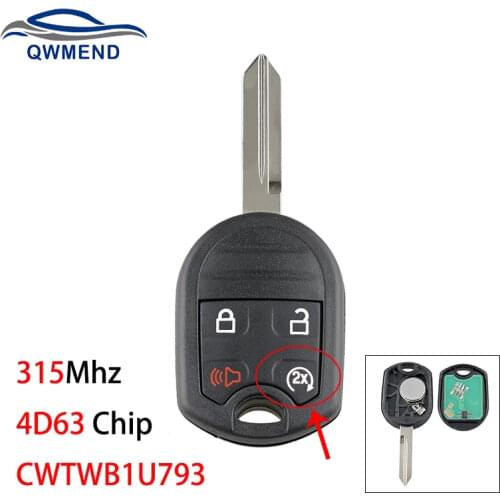 BHKEY CWTWB1U793 4BUT Car Remote Key for Ford Edge Escape Expedition Explorer Flex Fusion Mustan Taurus For Mazda Tribute 315Mhz