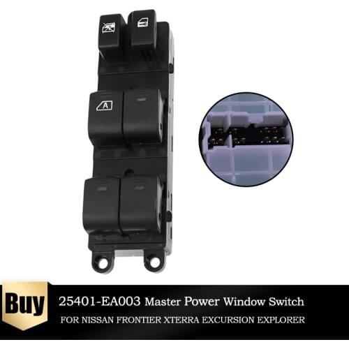 Car Electric Power Master Control Window Switch 25401-EA003 For NISSAN FRONTIER XTERRA TERRANO NAVARA 2005 2006 2007 25401EA003