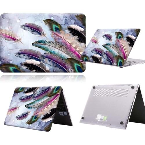Purple Feather Anti-slip Laptop Case For MateBook 13/13 AMD Ryzen/14/D14/D15/X 2020/X Pro/Pro 16.1/Honor MagicBook14/15