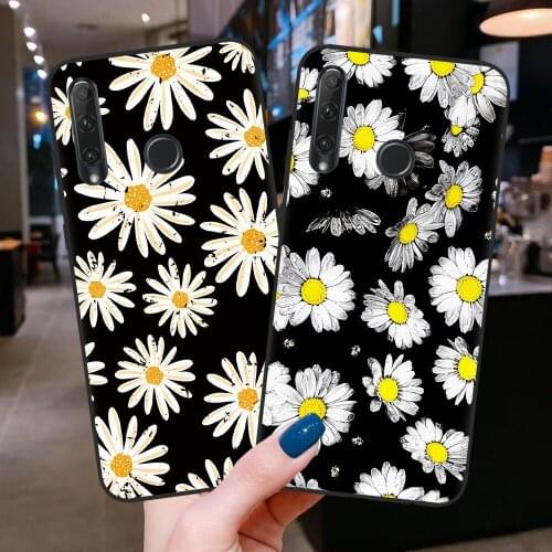 Luxury Daisy Flower NEW Phone Case for Huawei Honor 10 20 30 Lite Pro 10i 30i 8C 8X 9X Pro 10X Lite Soft TPU Silicon Case Capa