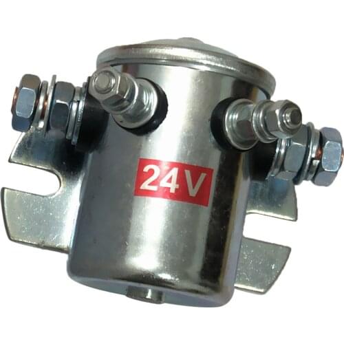 DC24V 200A Normally Open Continuous Duty Metal Side Mount Solenoid Relay