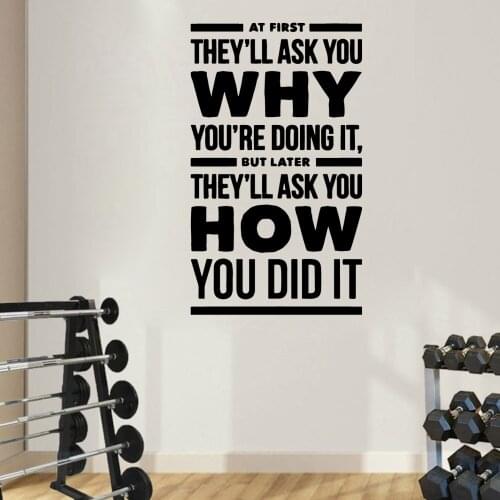 Diy GYM Wall Decal Living Room Removable Mural For Kids Rooms Wall Art Decal