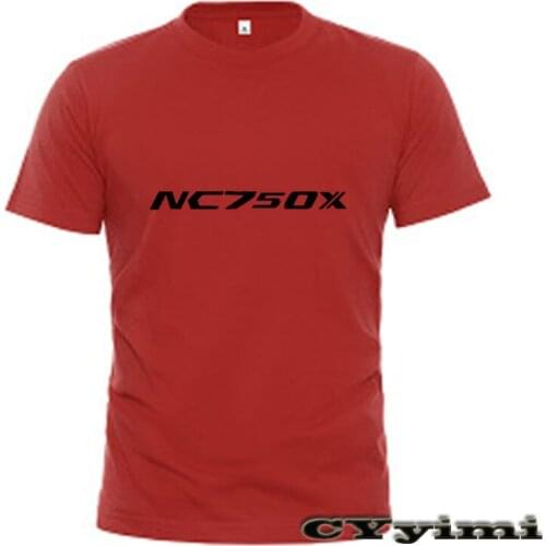 For Honda NC 750 X NC750X NC 750X T Shirt Men New LOGO T-shirt 100% Cotton Summer Short Sleeve Round Neck Tees Male