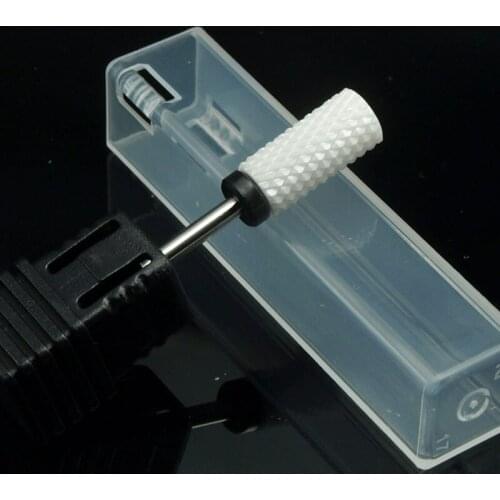 EasyNail~ 1pcs Pro. 3/32 '' XC Ceramic Smoot Flat Head Nail Drill Bit Bullet nail file Nail Art Tools Nail Cleaner Bit,Quality