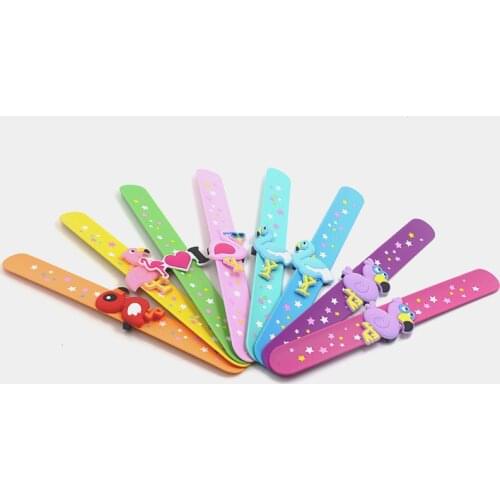 Animal Flexible Slap Wrap Bracelet Star Printing Wristband Kid Children Girl Boy Bangle Holiday Party Gift Favor