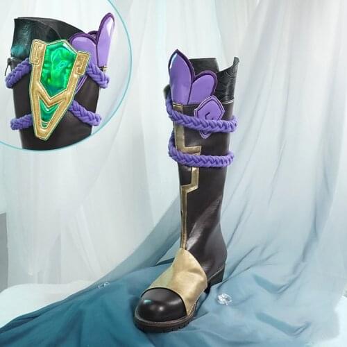 Game Genshin Impact Xiao Boots Shoes Halloween Cosplay Shoes 2021 New