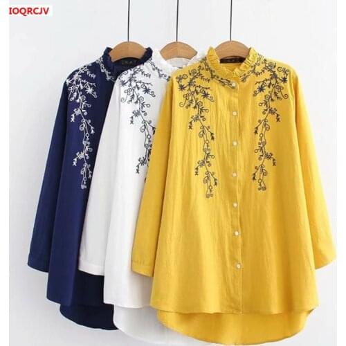 Блузки с вышивкой IOQRCJV China At AliExpress