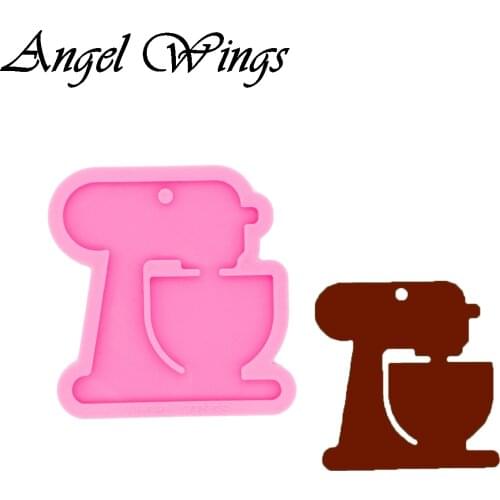Kitchen Mixers Keychains Silicone Molds DIY Necklace Jewelry Shiny Epoxy Resin Mould DY0445
