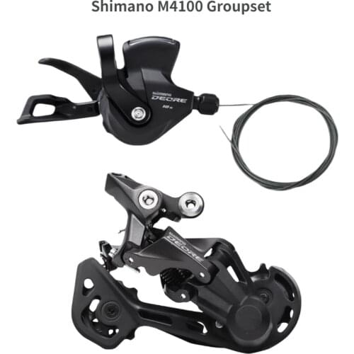 SHIMANO Deore M4100 Groupset SL M4100 Shift Lever + RD M4120 Rear Derailleur MTB Deore 10-Speed SL+RD
