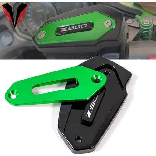 Motorcycle Accessories For KAWASAKI Z900 Z650 2017 2018 2019 2020 CNC Aluminum Front Brake Fluid Reservoir Cover Oil Tank Cap