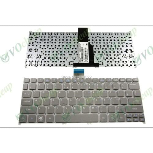 New Laptop keyboard for Acer Aspire Ultrabook S3 S3-391 S3-951 S3-371 S5 S5-391 725 756 TravelMate B1 B113 B113-E B113-M grey US