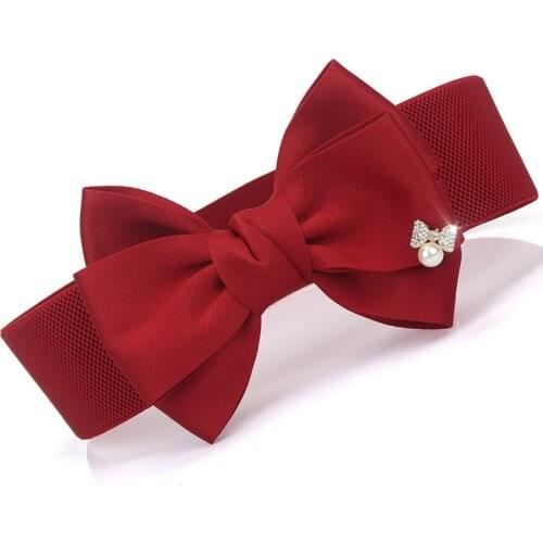 New Multi Colors Cummerbunds Female Woman Belt Butter Fly Bow Wide WomenS Belts Beads Accossery Elegent Dress Waistbands Lady