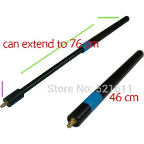 Xmlivet very cheap snooker cue extension for SPIRAL stainless steel 46cm extent to 76cm cue extenders for Master screw joint
