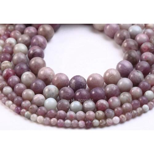 Wholesale Purple Kiwi Stone Natural Stone Loose Spacer Beads for Jewelry Making Necklace Bracelet DIY 4 6 8 10 12mm