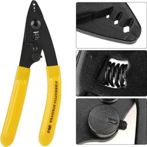 BINOAX CFS-3 Three-port Optical Fiber Stripping Plier Cutter Tools Optical Fiber Stripping Plier