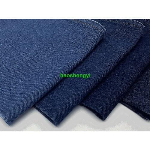 Poly/cotton non-stretch denim fabric, twill jacket, indigo denim garment fabric