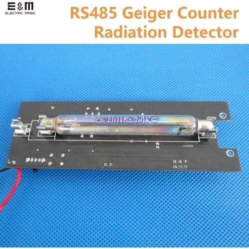 E&M RS485 Geiger Counter GMV2 Assembled Nuclear Radiation Detector With Miller GM Tube Gamma Beta X Ray Window Linux