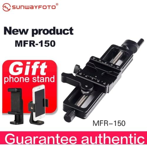 SUNWAYFOTO MFR-150 High Quality Aluminium 4-way Macro Slider Macro Photography Tripod Oodaklama Macro Focusing Rail Slider Plate