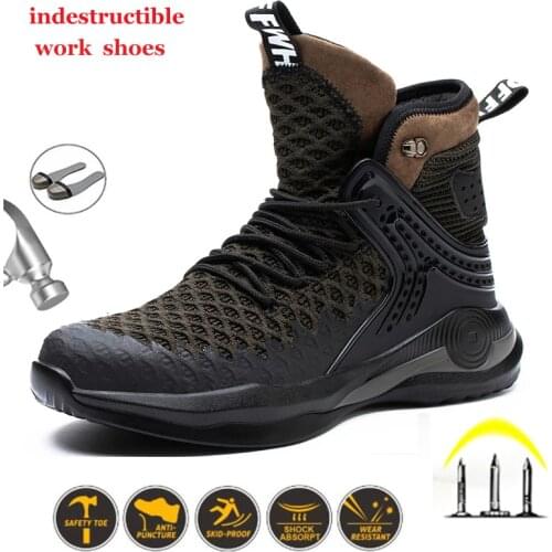 Winter Outdoor Safety Boots Work Shoes Are Foot Protection Light and Comfortable Steel Toe Cap Anti-piercing Industrial Boots