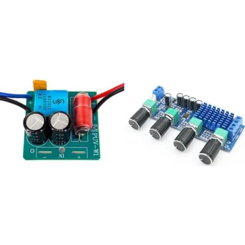 1 Pcs 60W 2 Way Audio Speaker Frequency Divider & 1 Pcs XH-M577 TPA3116D2 2 X 80W Digital Amplifier Board B4-003
