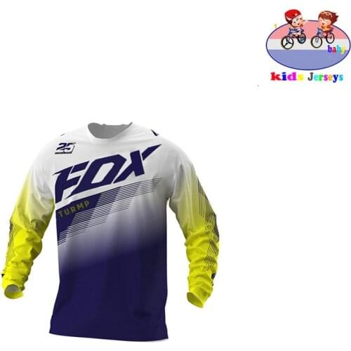2021 Team mtb Motocross Jersey http Fox Maillot DH Kids Cycling Downhill Jersey Youth Fox Racing Gear! Fox Jersey mtb Shirt boy