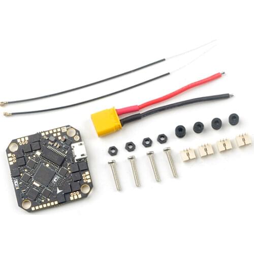 Happymodel CrazyF411 PRO F4 Flight Controller Built-in 20A ESC OSD Frsky Receiver AIO 2-4S for FPV Toothpick Cinewhoop Drones