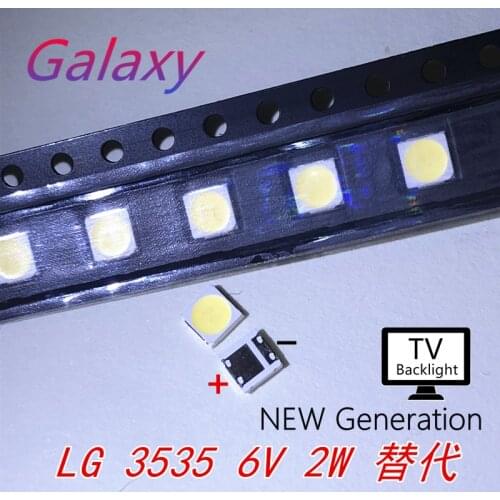 3535 6V Cold White FOR LG SMD LED CHIP-2 2W For TV/LCD Backlight TV Application 60PCS/Lot