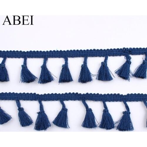 5yards/lot Blue Fringe Drop Lace Trims Tassel Lace Ribbon Handmade Sewing Clothes Accessory DIY Wedding Party Curtain Crafts