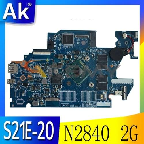 Akemy For Lenovo S21E S21E-20 AIZ30 LA-C251P Laptop Motherboard Tablet Motherboard CPU N2840 2G SSD 64G 100% Test OK