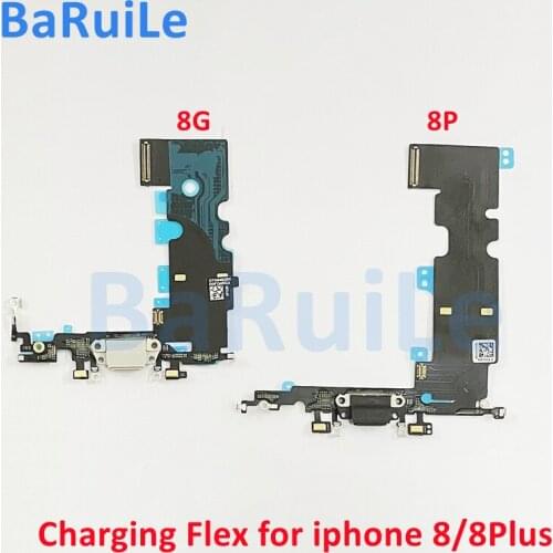 BaRuiLe 5pcs Charging Port Flex Cable for iPhone 8 Plus 8G 8Plus USB Dock Connector Charger Audio Jack Repair parts