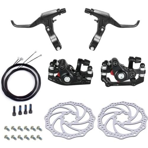 Mountain Bike Disc Brake Kit Bicycle Folding Bike Disc Bicycle Accessories Aluminum Alloy New Line Pulling Disc Brake 160mm