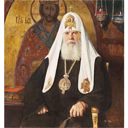 HOME GOOD Religion ART Patriarch АлексийI of Moscow Russian Orthodox bishop Orthodox Church print art painting on canvas