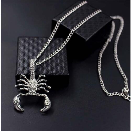 Exquisite Men Necklaces Scorpion King Clavicle Chain Choker Personalized Jewelry Pendant Necklaces Ornaments Torque xlct044