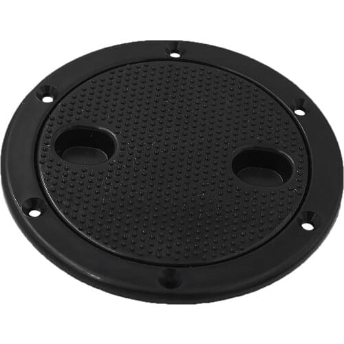6 Inch Access Hatch Round Inspection Hatch Cover for Boat & RV Marine Black ABS Material Anti-Aging Anti-Corrosive