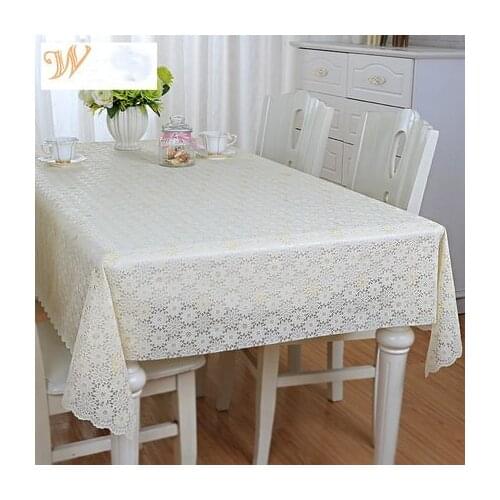 2019 Lace Tablecloth Tea Table cover Dinning Floral Tablecloth Table Cloth Wedding Decor Translucent Table Cover