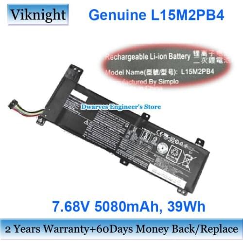 High Capacity 5080mAh L15M2PB4 Li-ion Battery For Lenovo Chromebook 100s 7.68V 39Wh