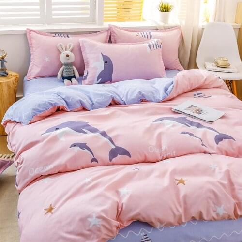 Cute Bedding Set 140x190 Bed Adornment Girl Bed Sky Bedspread 90 Single Bed Sheets Nordic Cover for Beds ... Adornment 1 Person
