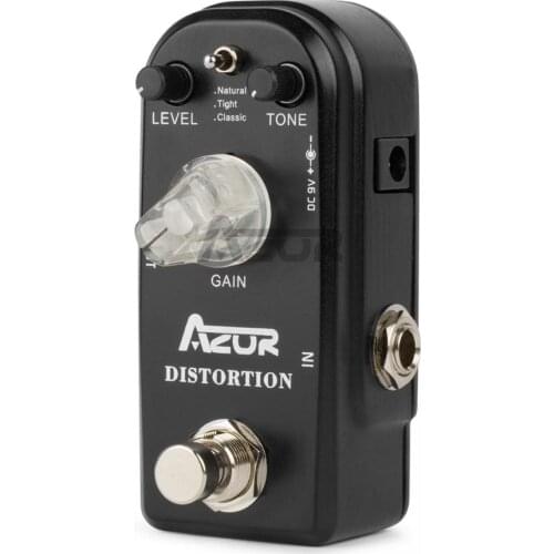 AZOR AP-302 Distortion Mini Guitar Effect Pedal Distortion Pedal Guitar Effects 3 Modes Azor Mini Pedal Guitar Parts Accessories