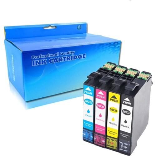 1 Set 502 XL Compatible with Epson 502XL Ink Cartridges for Epson Expression Home XP-5100 XP-5105 WorkForce WF-2860DWF WF-2865D