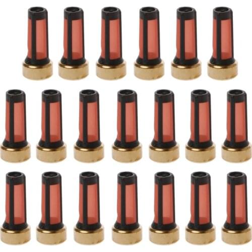 20 Pcs Fuel Injector Micro Basket Filter for audi GMC Injector Repair Kits