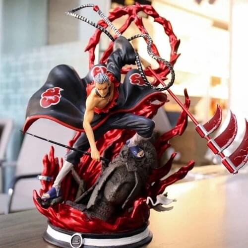 Naruto Shippuden Anime Figurine Model Grim Reaper Hidan GK Action Figure 36CM 15 Inch PVC Statue Collectible Toys Figma Gift