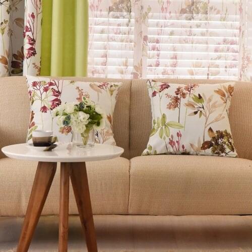 Bellflower Printed Cushion Covers Jinya Home Decoration 1 Piece 45x45 cm Pillow Cases for Sofa Car Bedroom Farmhouse