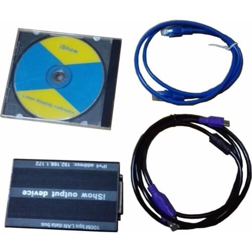 Original iShow3.0 Ethernet Stage Laser Light Software 64 bit and USB To ILDA Box