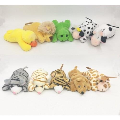 Plush Animal Fridge Magnet for Kids Toy Gift Cute Tiger Lion Frog Cattle Duck Stuffed Animal Magnets for Refrigerators Fo Funny