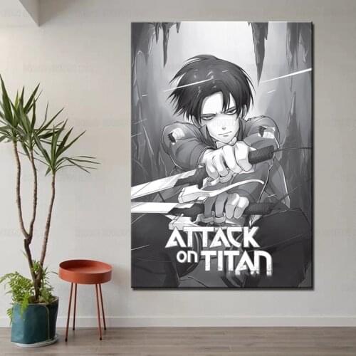 Attack on Titan Eren Jeager Kyojin Yeager Titan Shingeki SNK Manga No Home Decor Wall Art Print Poster Canvans Poster Painting